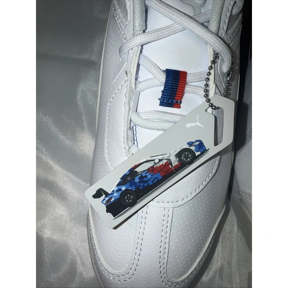 PUMA Bmw M Motorsport X Roma Stradale Lace Up ‎ Mens White Sneakers Casual 7.5